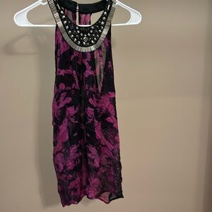 Purple blouse tank top